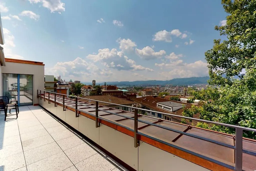 شقة Stylish Penthouse In The City - Sun 17 زيورخ